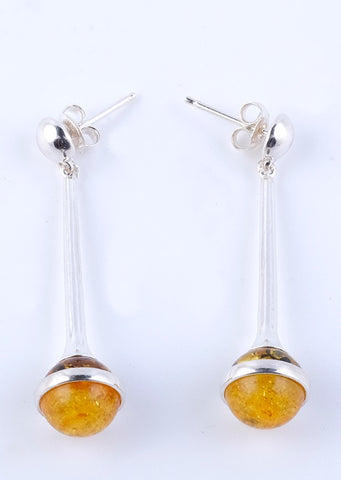 Citrine and Green Drop Earrings