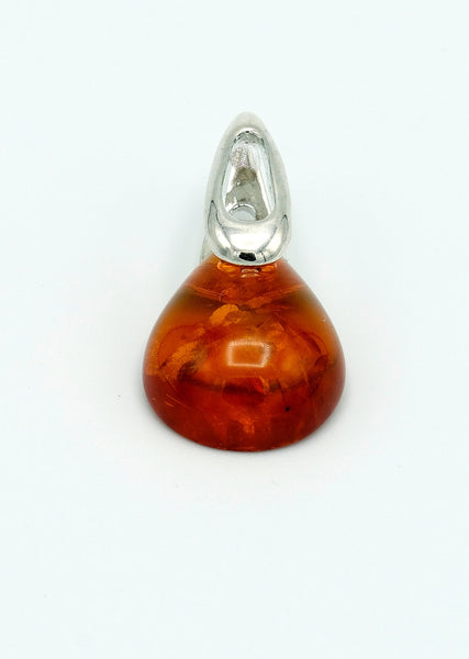 Teardrop Cognac Amber Pendant