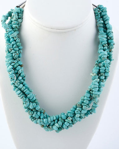 Turquoise Torsade Necklace