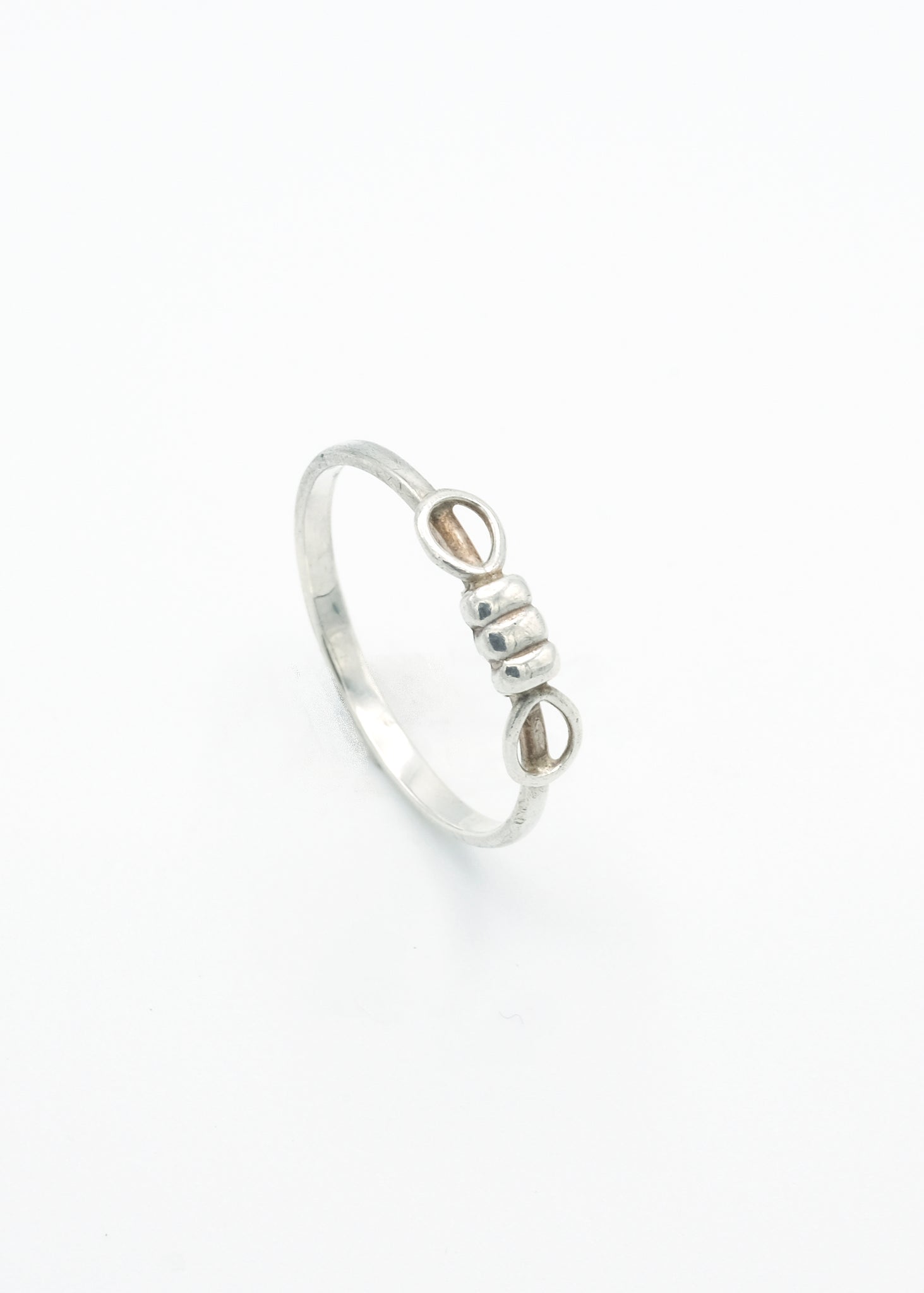 Infinity Loop Sterling Silver Ring