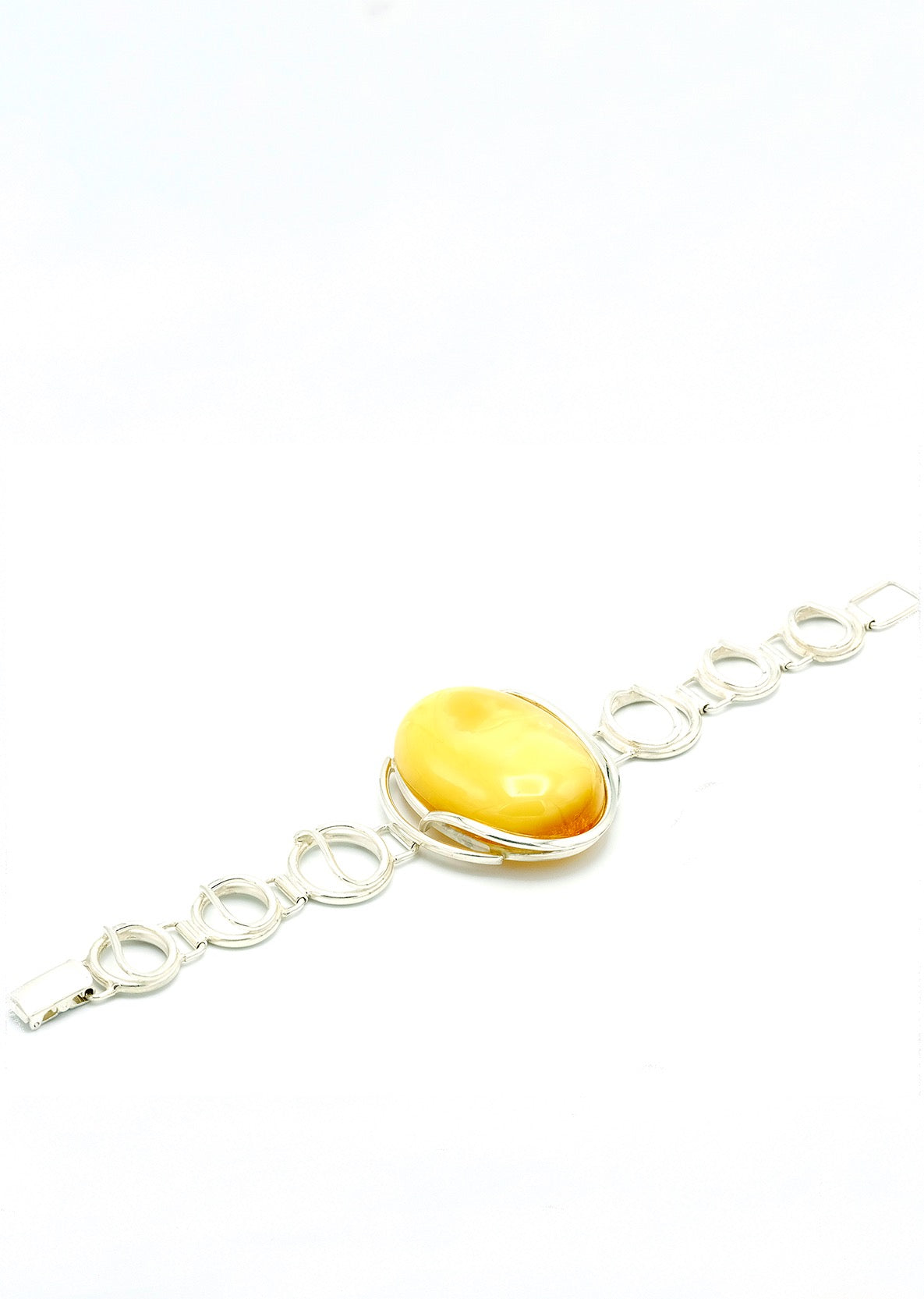 Butter Amber Oval Link Bracelet