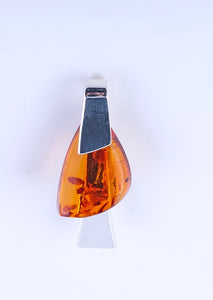 Modern Cognac Slide Pendant