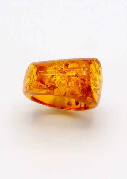 Cognac Only Amber Ring