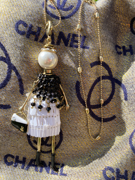 French Diva Doll Necklace - Miss Chiara Gold