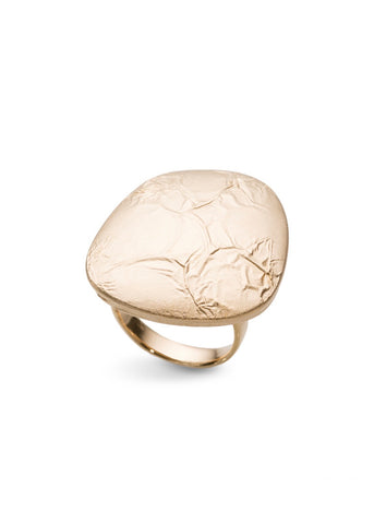 Sculptured 24K Gold Plated Ring