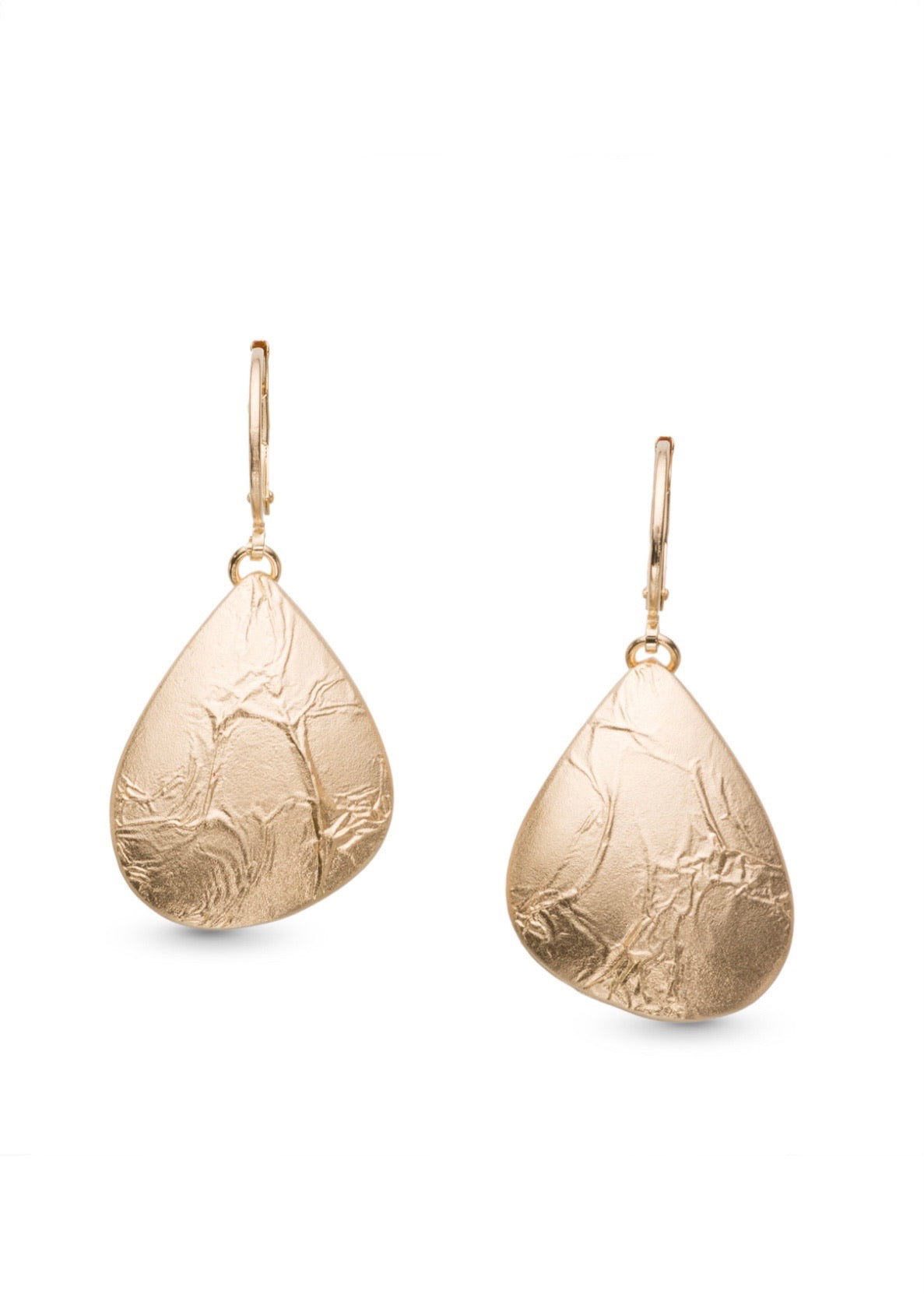 Sculptured 24K Gold Plated  Earrings