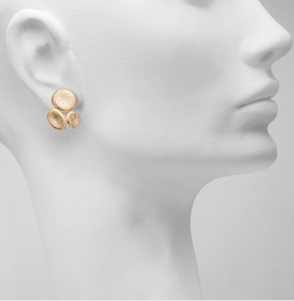 Sandstone 24 K Gold Plated Earrings