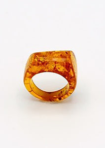Cognac Only Amber Ring